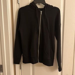 Black zip up hoodie, size small and super soft!